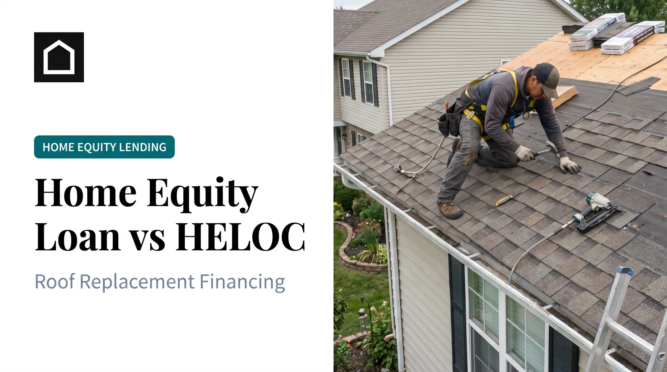 Home Equity Loan vs HELOC for Roof Replacement