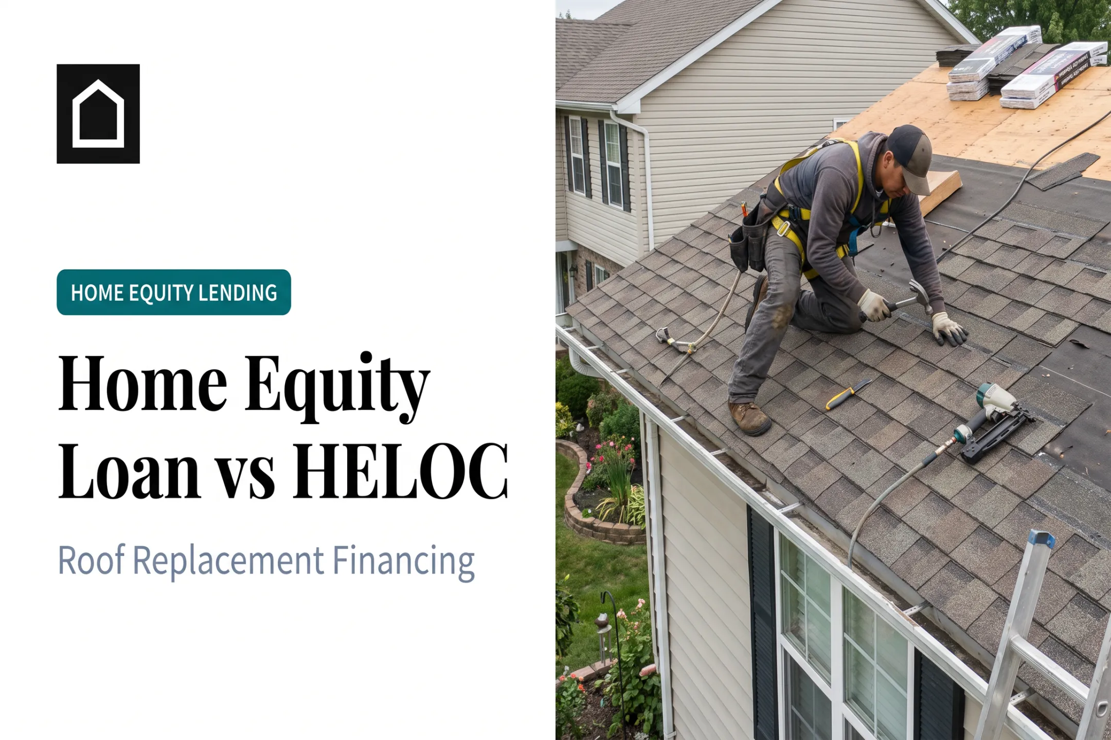 Home Equity Loan vs HELOC for Roof Replacement