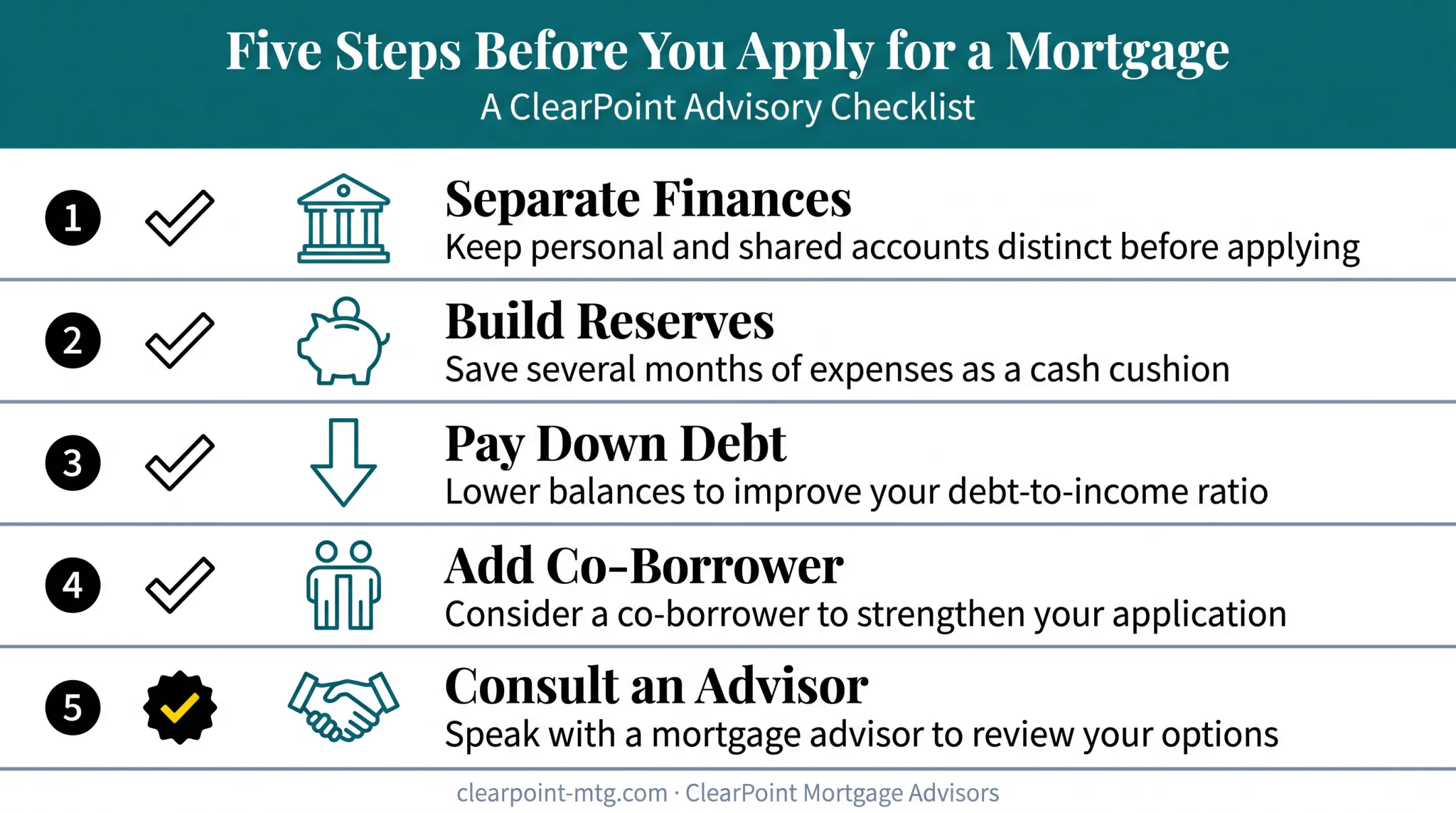 Five tips to strengthen self-employed mortgage application checklist