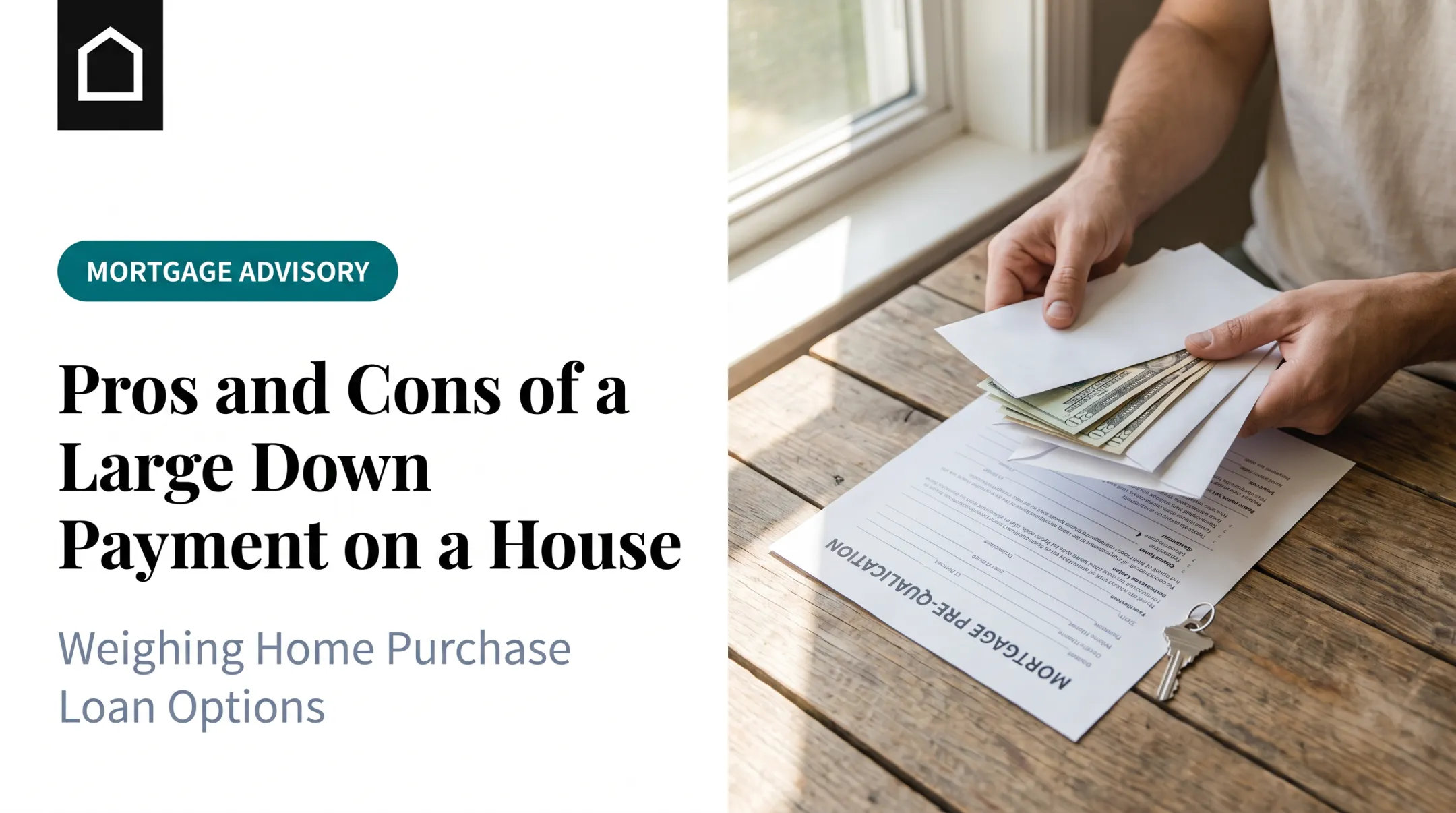 Pros and Cons of a Large Down Payment on a House