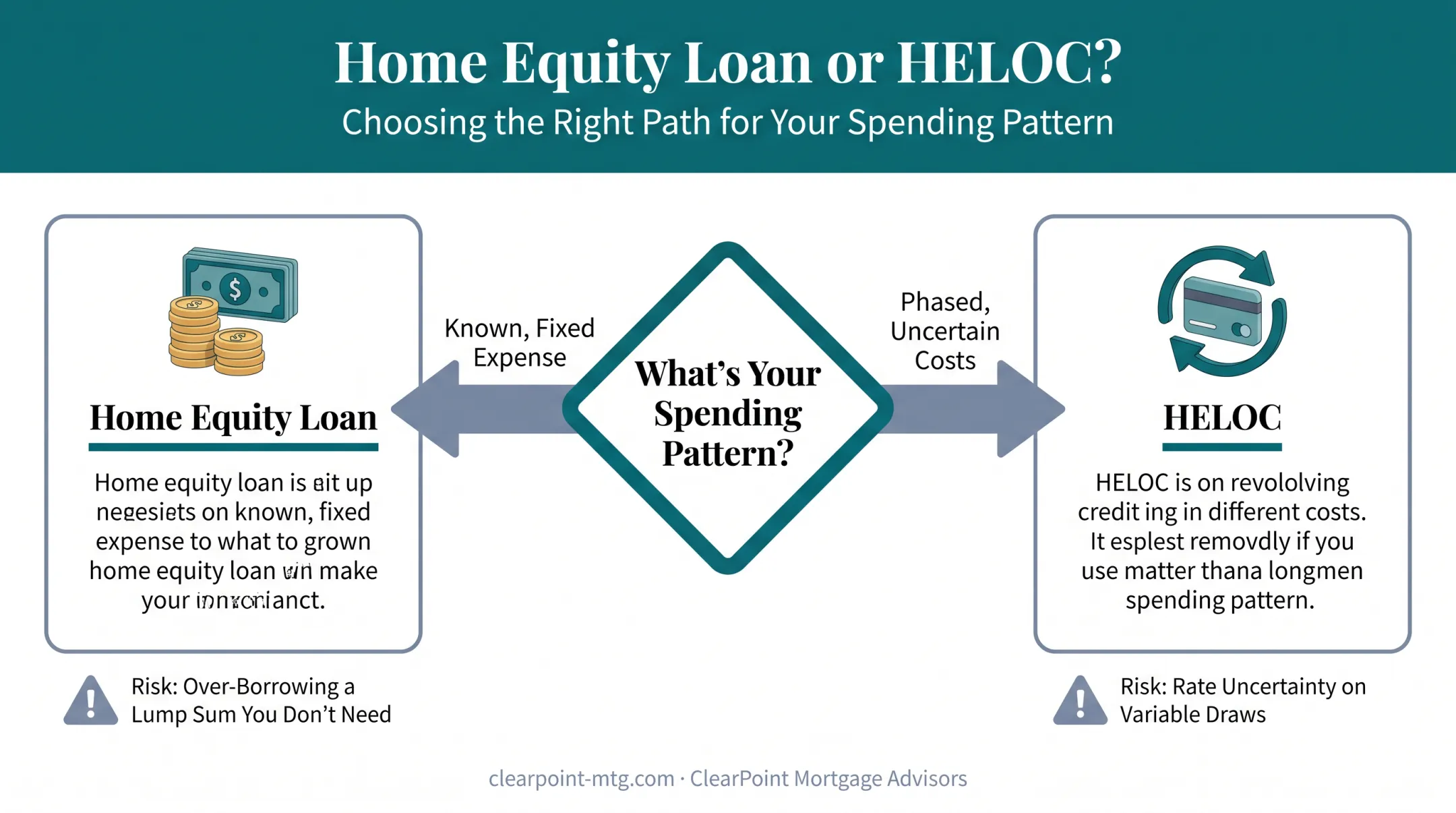 Matching loan type to spending pattern lump sum versus revolving credit