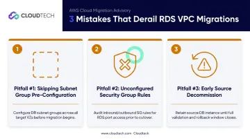 Three common RDS VPC migration pitfalls with causes and prevention tips