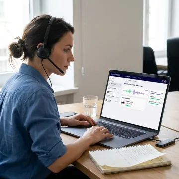 AI voice agent supporting e-commerce customers
