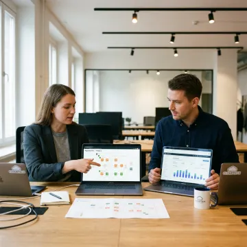 AWS migration consultants reviewing cloud architecture