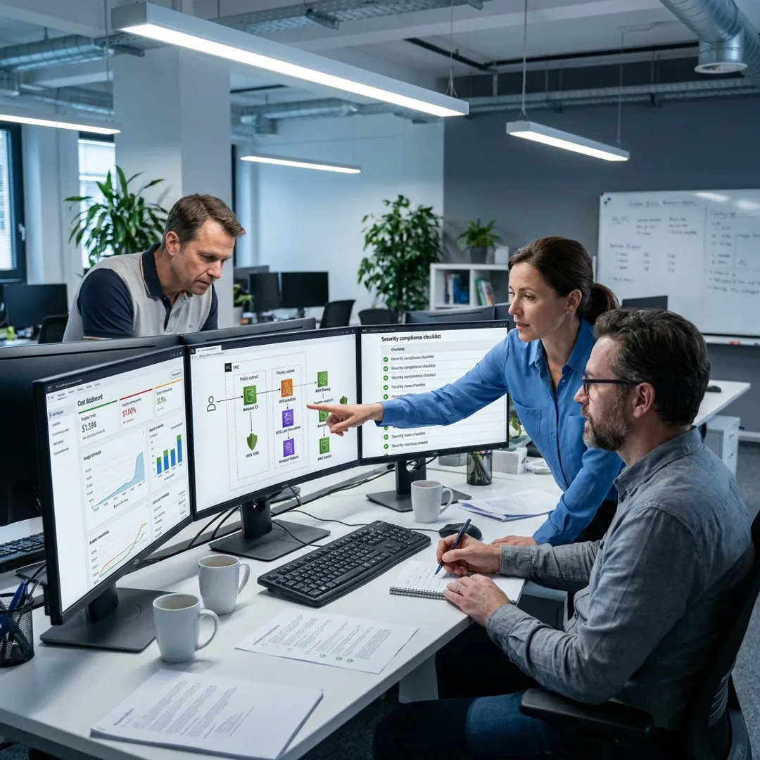 AWS migration workflow planning session