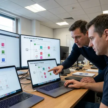 Generative AI application running on AWS cloud infrastructure