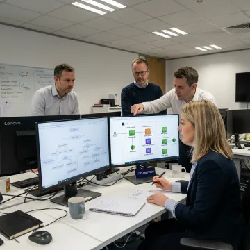 AI chatbot workflow planning session