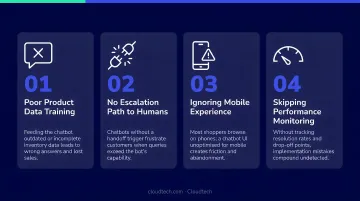 Four common AI chatbot implementation mistakes ecommerce stores must avoid