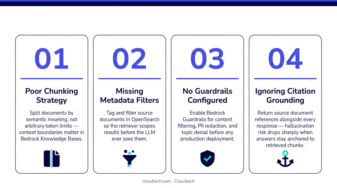 Four common AWS Bedrock RAG chatbot mistakes and how to avoid them