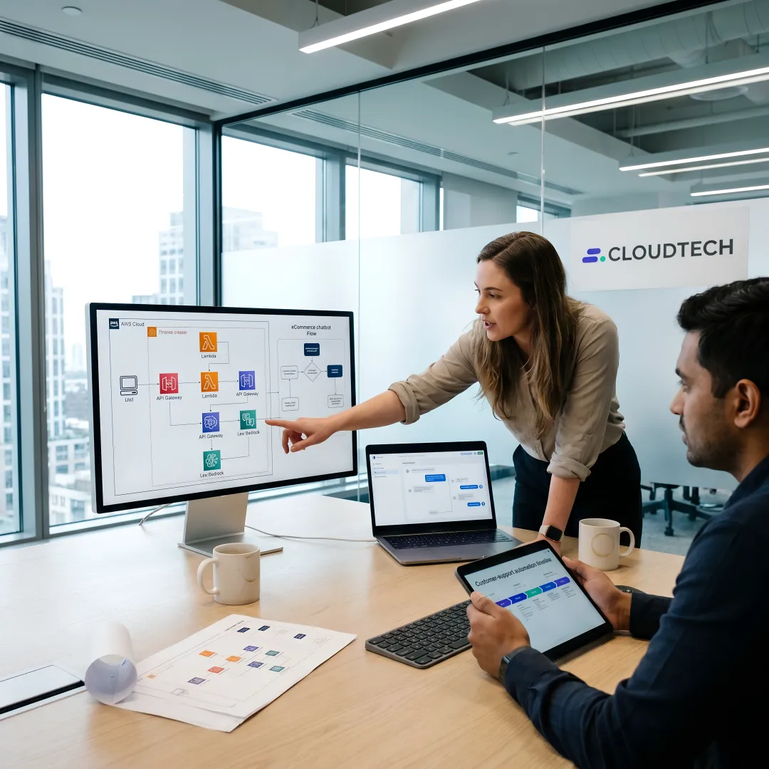 AI chatbot workflow planning session