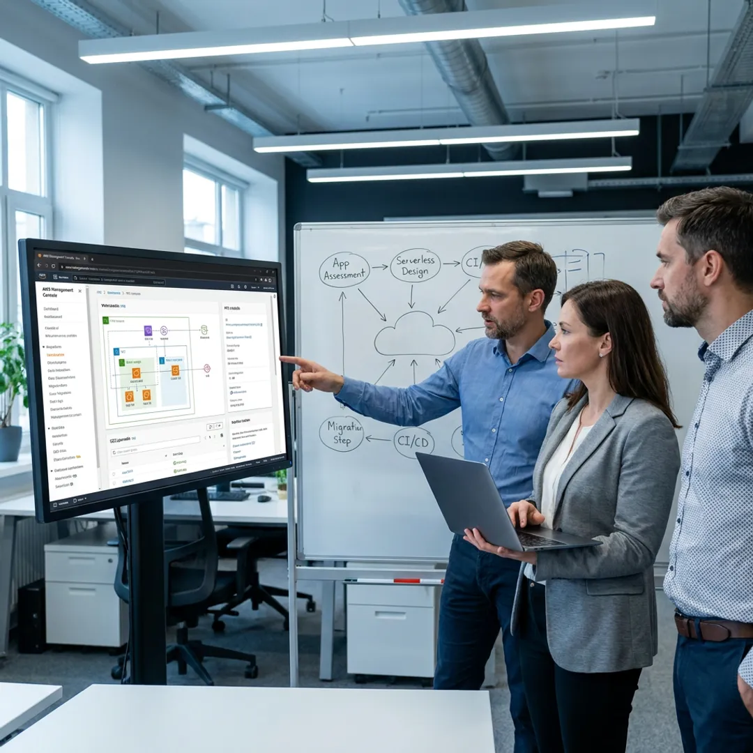 Cloud engineers planning an AWS modernization workflow
