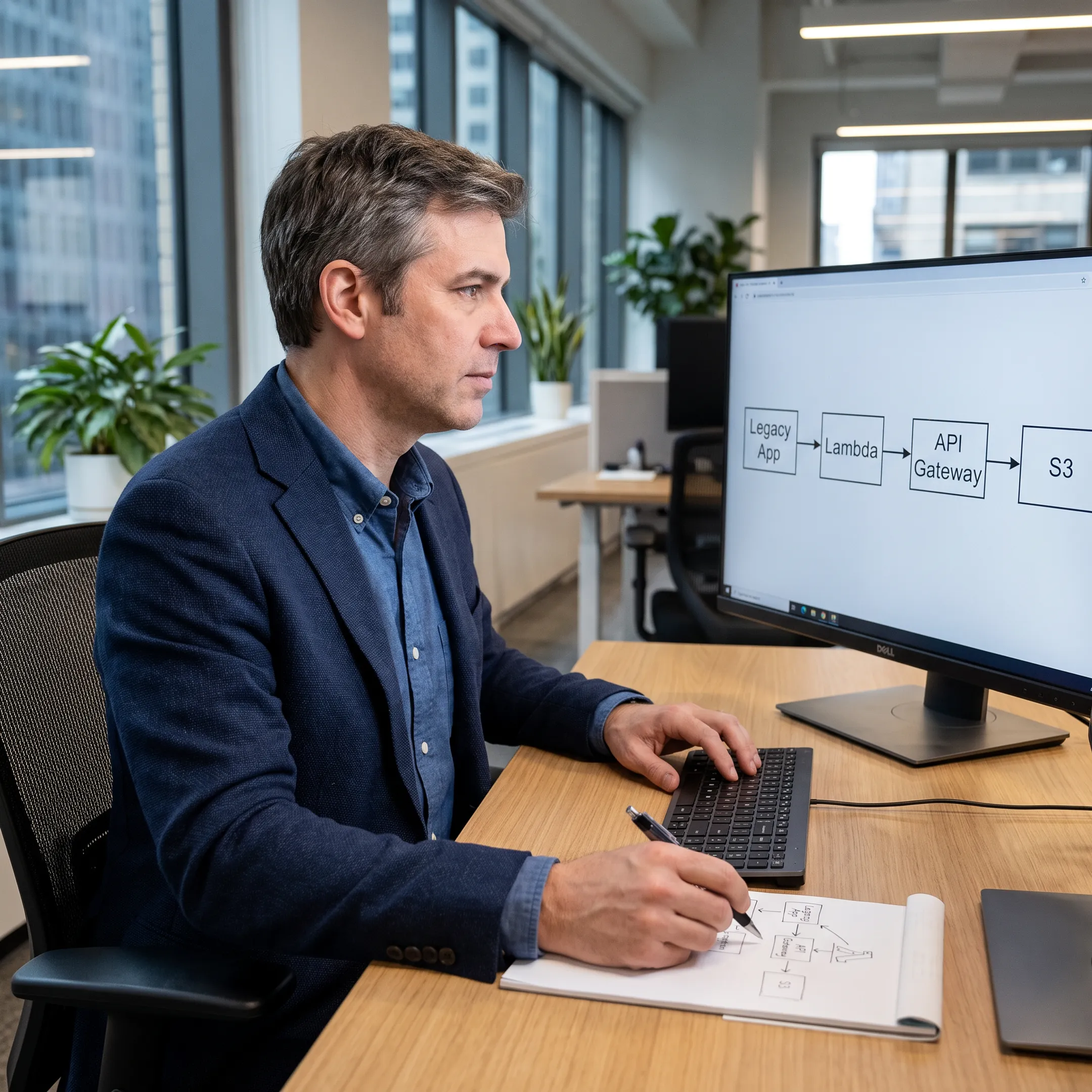 Cloud engineer designing a modern AWS application architecture