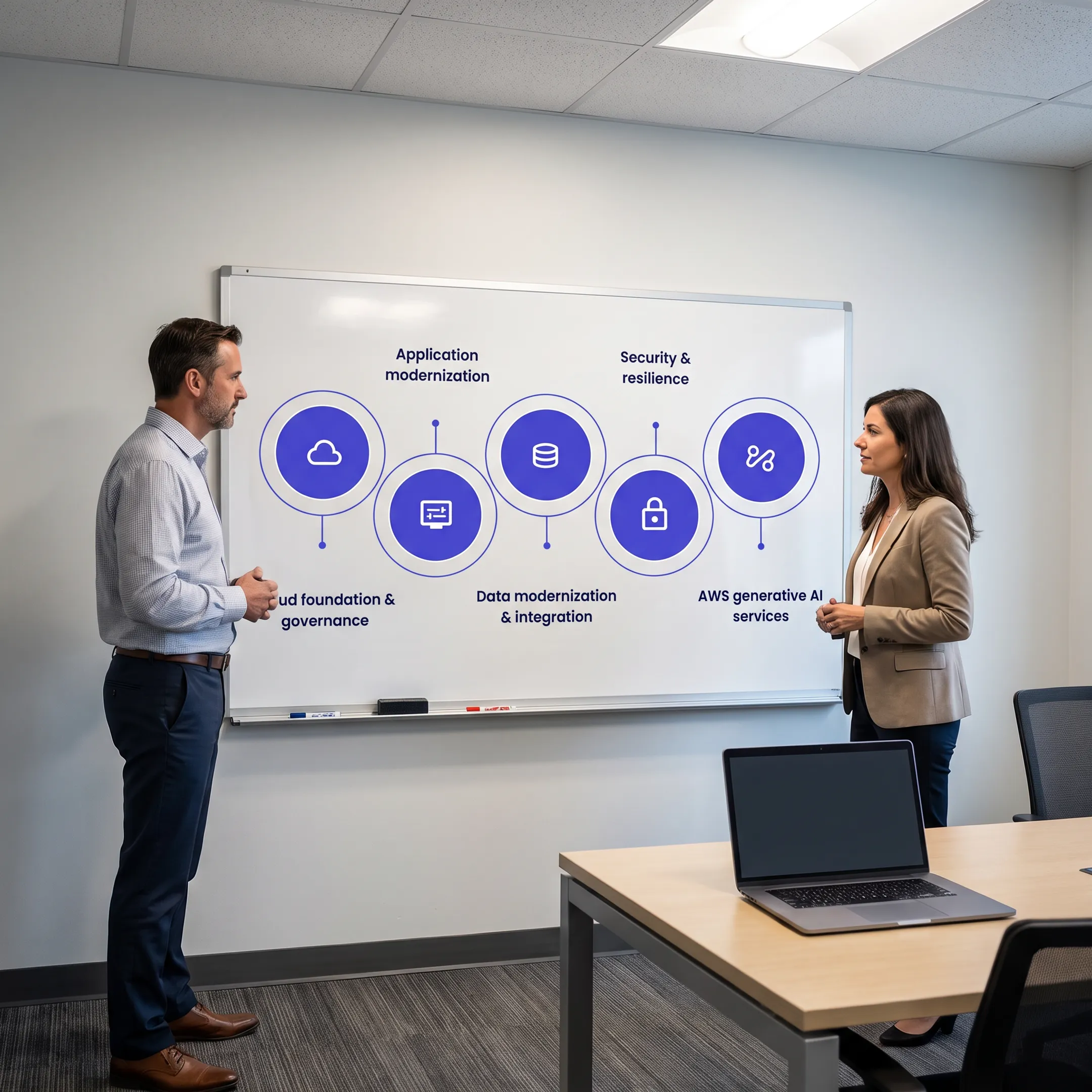 Cloud architects designing a scalable AWS application solution