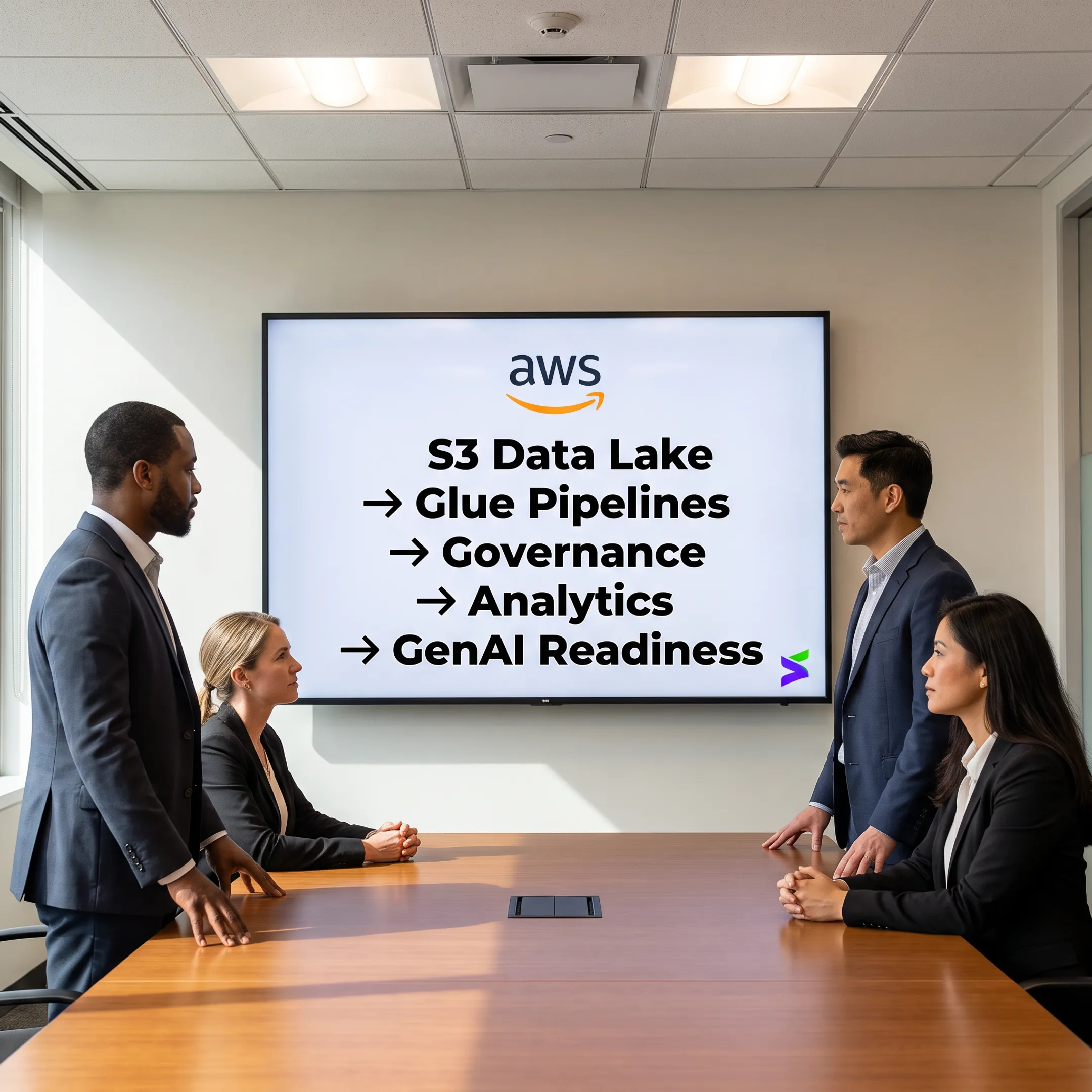 Cloud engineers designing a governed AWS data platform