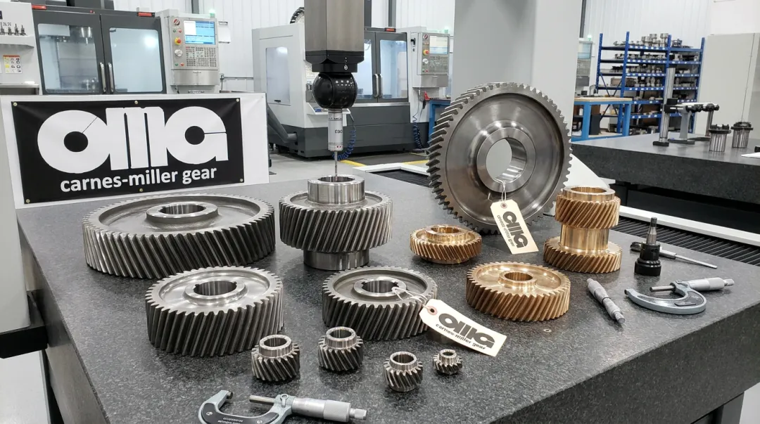 Precision helical gear components manufactured for aerospace defense and industrial applications