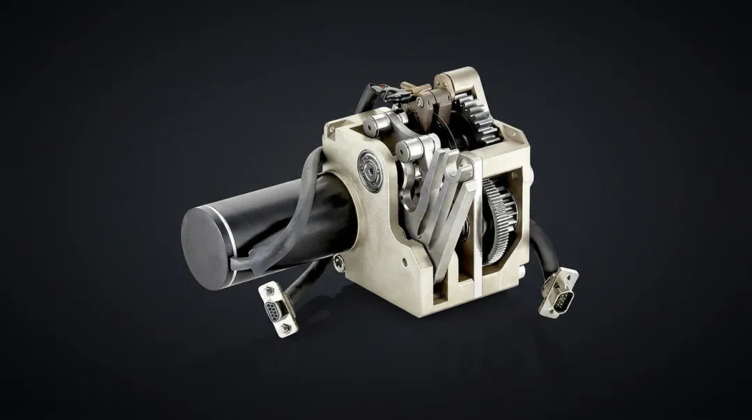 Aerospace gearbox assembly showing precision ground gear components in industrial setting
