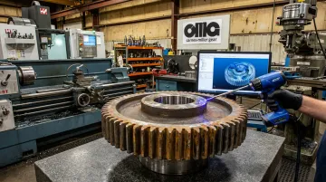 Carnes-Miller Gear reverse engineering measurement process for legacy industrial gears