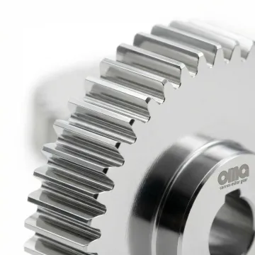 Medical-grade precision ground gear component with mirror finish