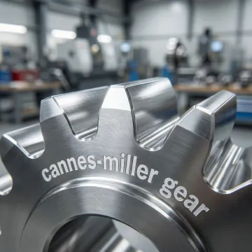 Close-up of precision ground gear teeth showing superior surface finish