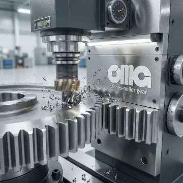 Precision gear cutting machinery manufacturing custom industrial gears