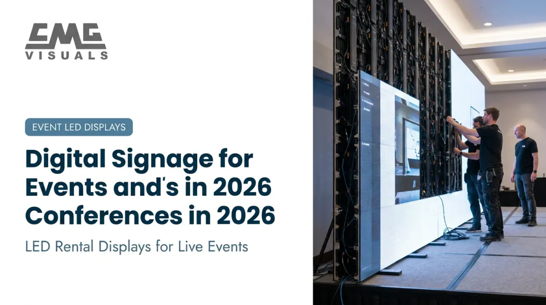 Digital Signage for Events and Conferences in 2026