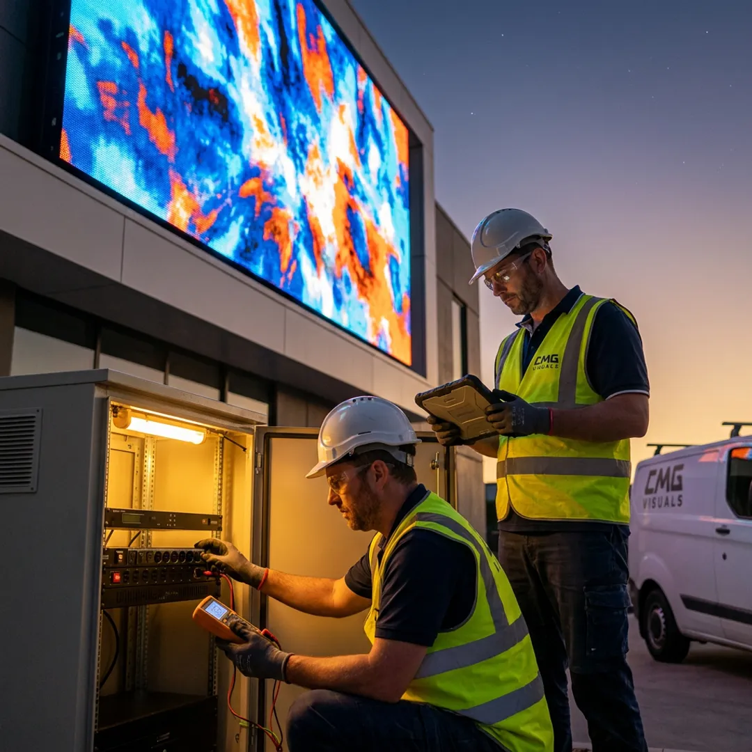 Outdoor energy-efficient LED display screen