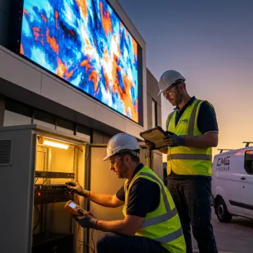 Outdoor energy-efficient LED display screen