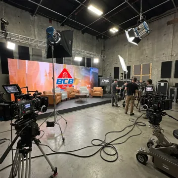 LED wall studio rental on a Los Angeles production set