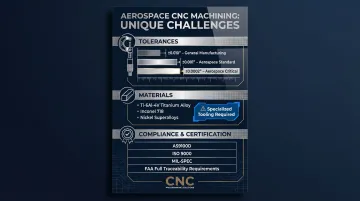 Three aerospace CNC machining challenges tolerance materials and certification requirements