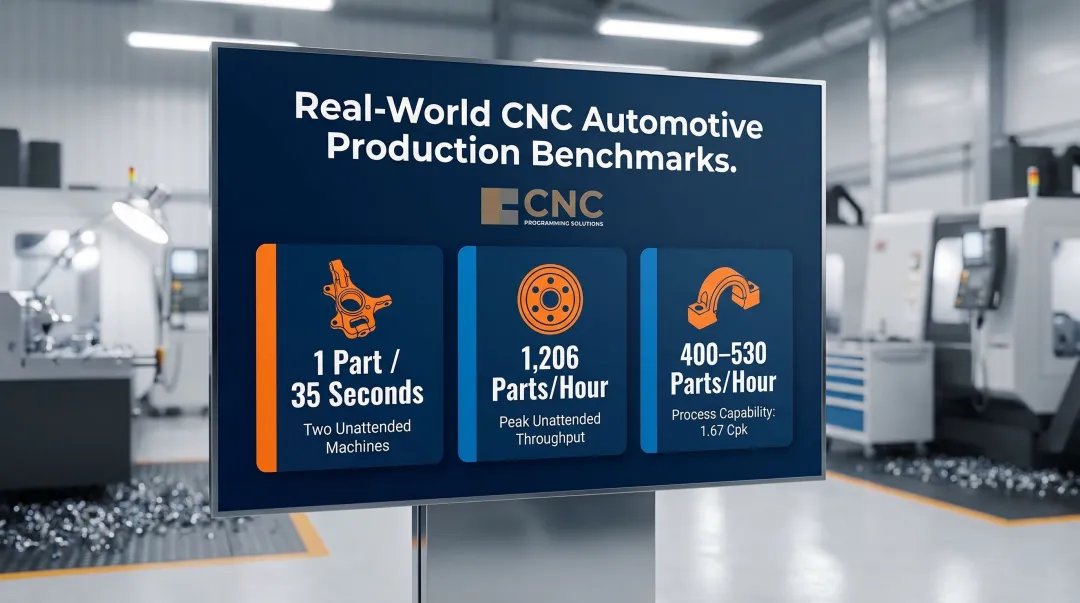 CNC automotive production throughput statistics comparison chart Kaufman Manufacturing