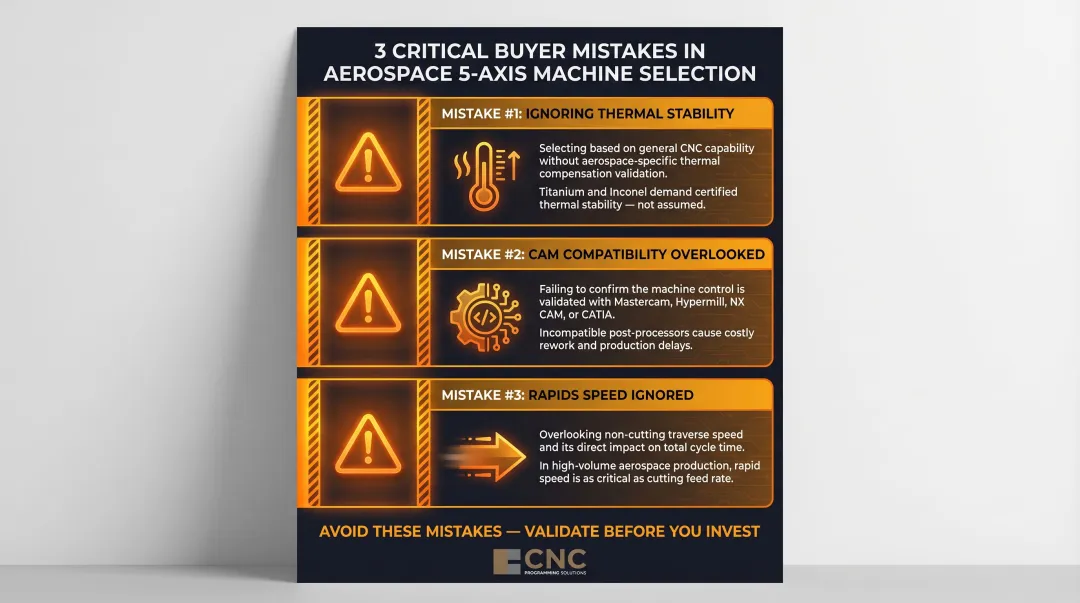 Three common aerospace 5-axis machine selection mistakes buyers should avoid