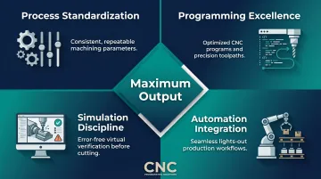 Four-element 5-axis machining optimization framework for aerospace manufacturing performance