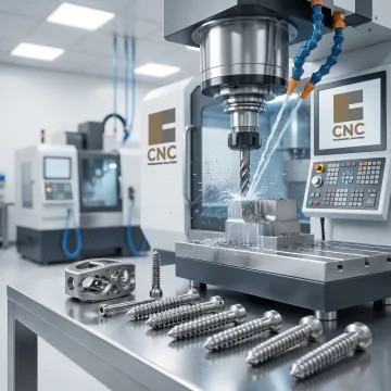 Precision machining of medical implant components