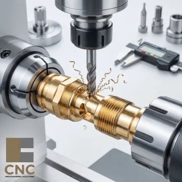 Precision brass medical device component machining