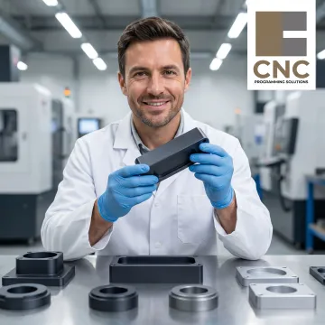 Technician inspecting anodized aluminum parts
