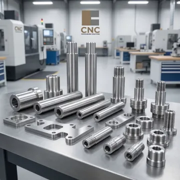 Finished machined parts after deburring