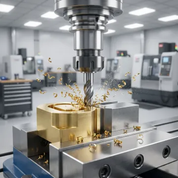 Precision brass CNC machined custom part