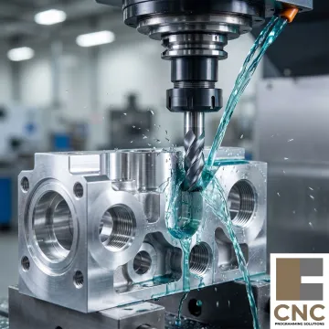 Machining hydraulic component on CNC equipment