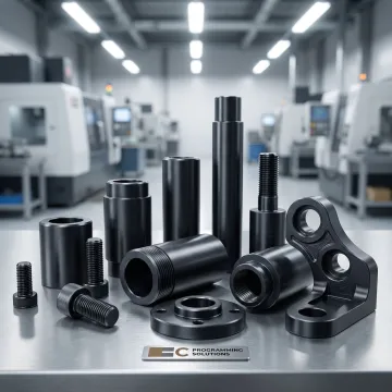 Hardcoat anodized metal parts with PTFE coating