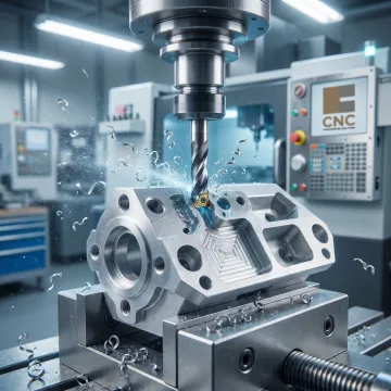 Precision magnesium CNC machining part in production