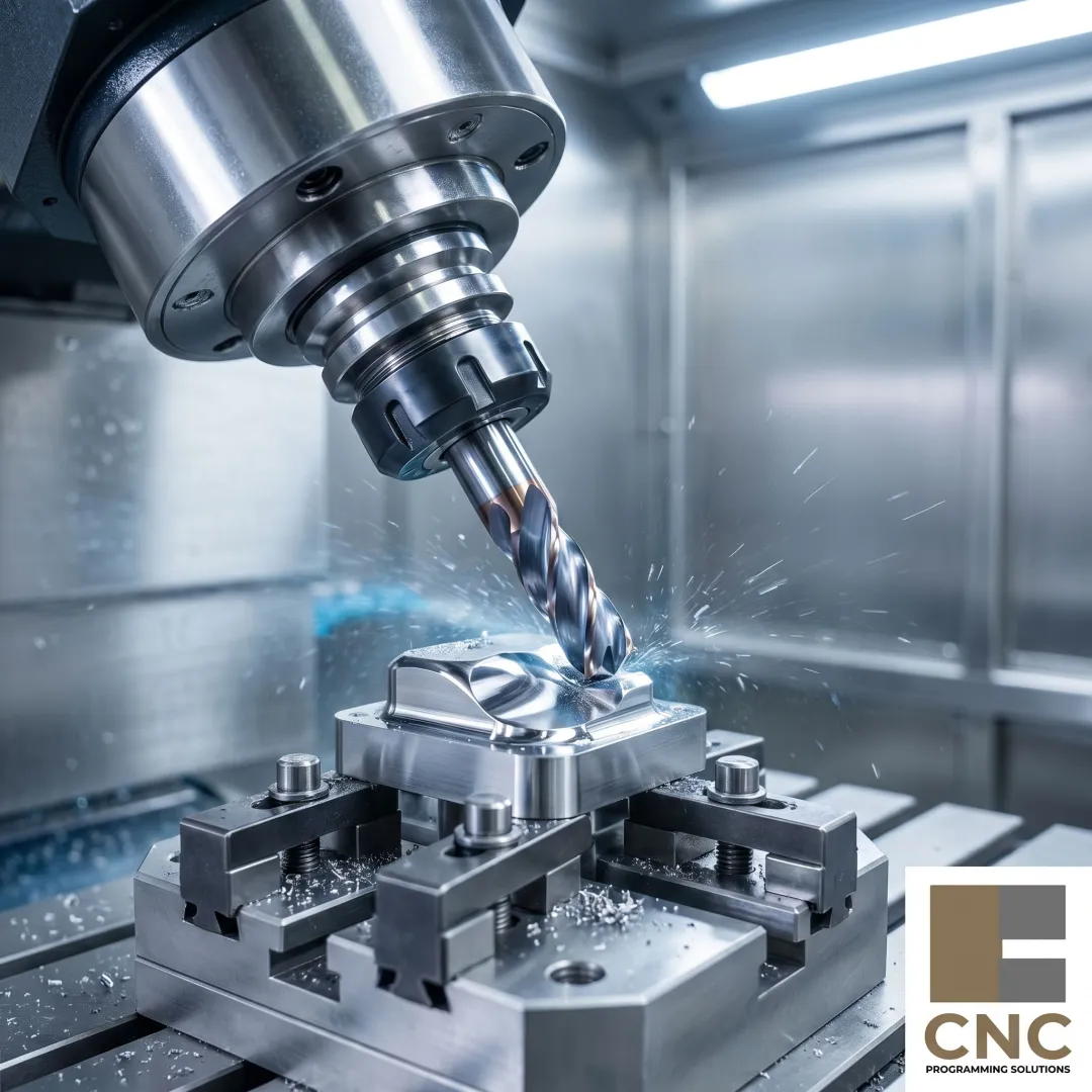 Precision multi-axis milling of a complex metal component