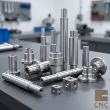 Finished stainless steel components after bead blasting