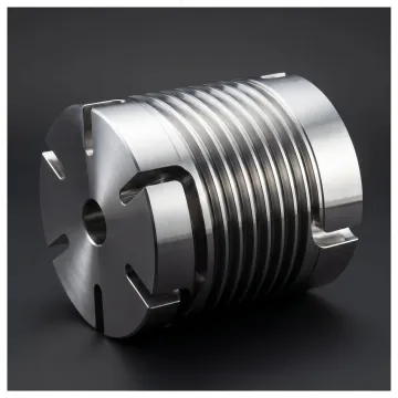 Precision machined cylindrical component from a 4 axis CNC process