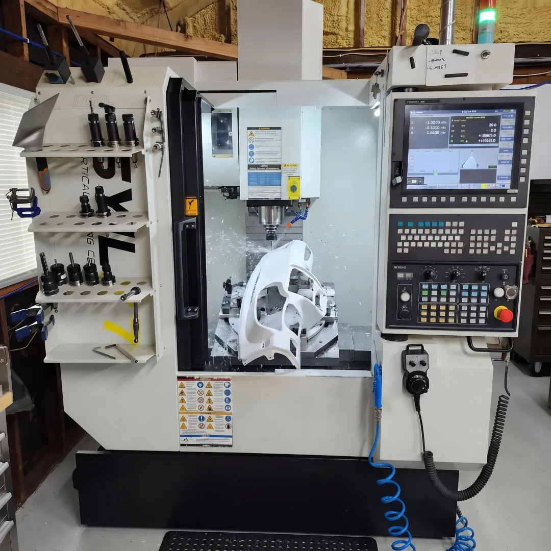 Precision trimming of formed plastic component