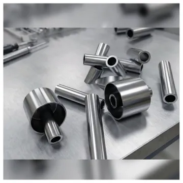 Finished machined metal parts after deburring