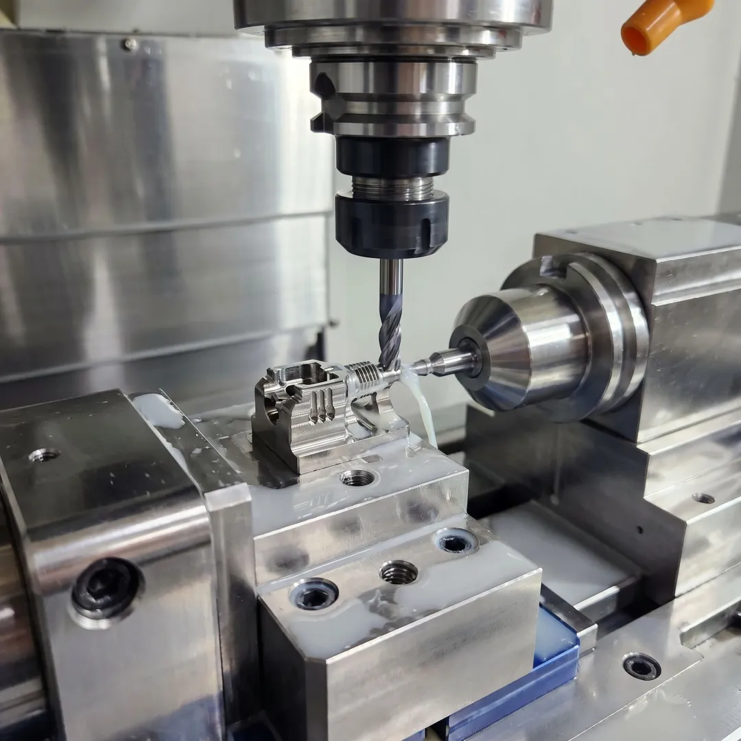 Machined medical component with fine surface finish