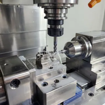Precision CNC machining of a medical device part
