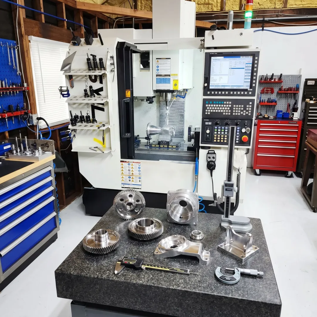 CNC machining process for custom parts