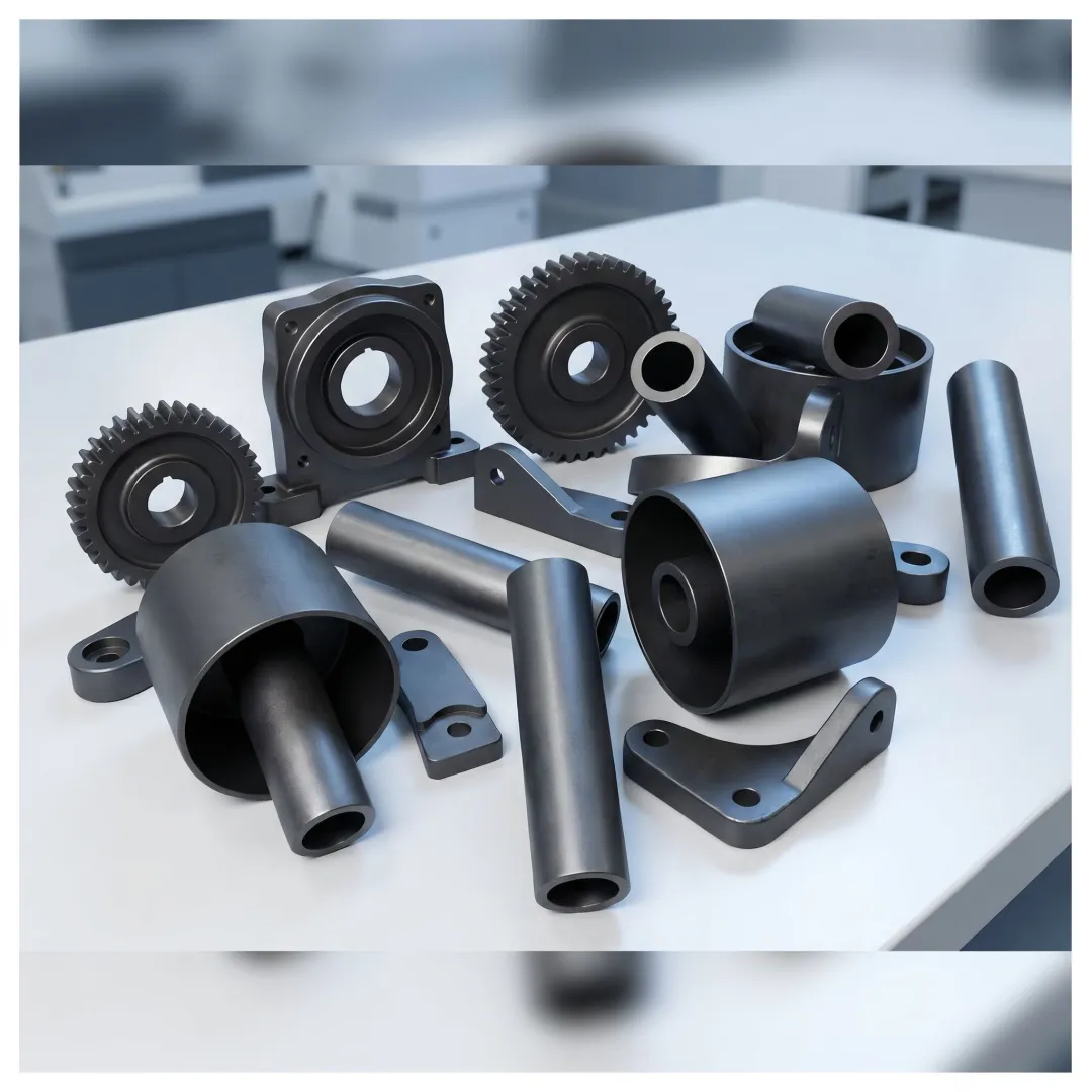 Technician inspecting anodized aluminum parts