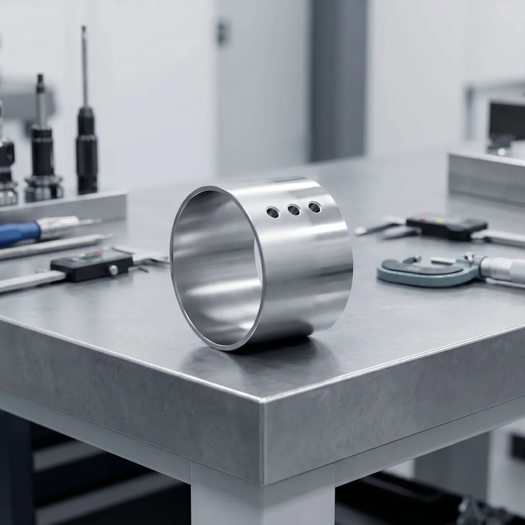 Machined magnesium component with precision finish